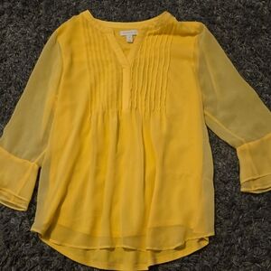 Charter Club Vibrant Yellow Blouse